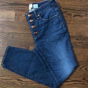 JCrew 9” toothpick jeans size 28